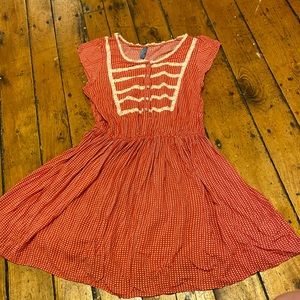 Free people polka dot mini dress